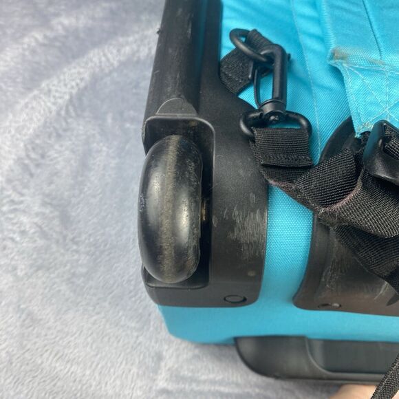 JanSport Driver 8 Rolling Backpack Travel Bag Carry On with Wheels Teal Blue - Picture 9 of 15